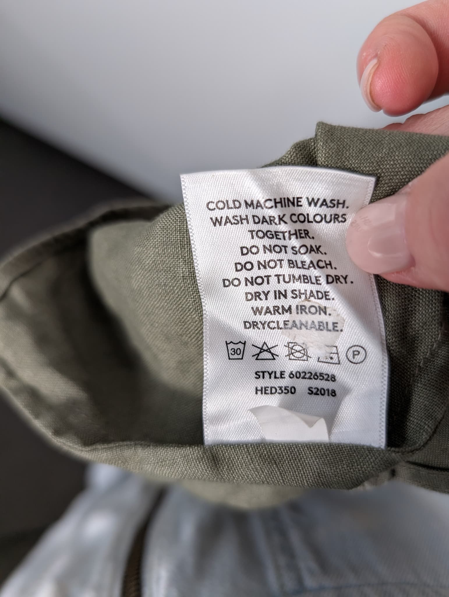 Billabong Linen Blend Cami Tank Top Olive Green Size 10 — photo 11 of 11