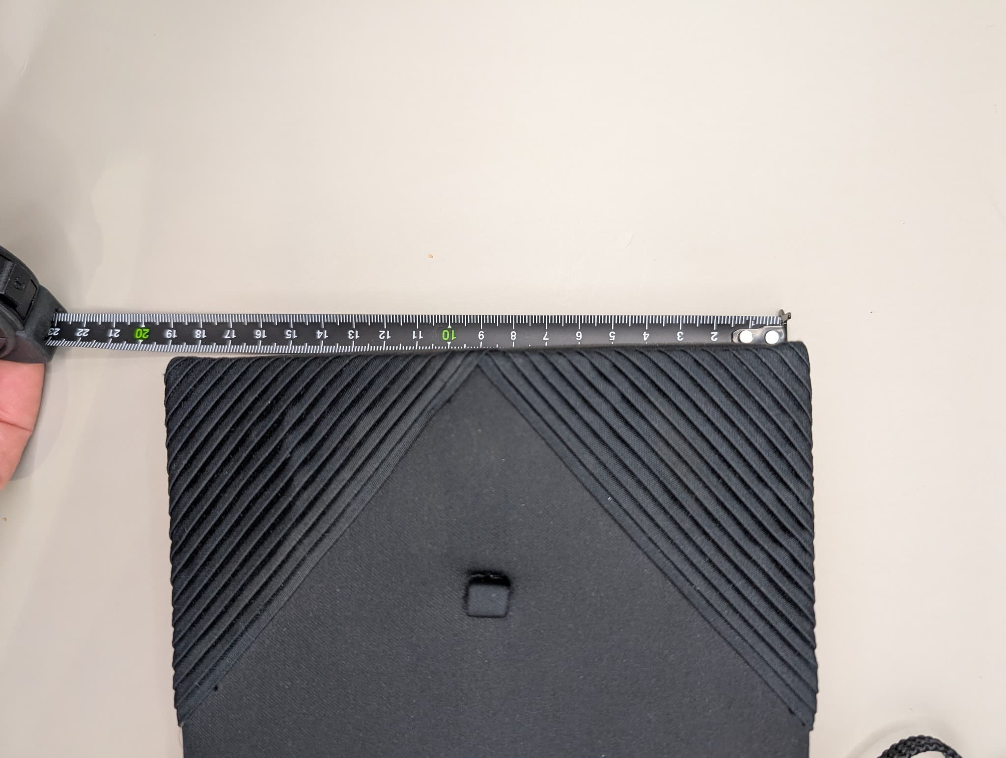 Black Satin Evening Bag Pleated Clutch — photo 7 of 8
