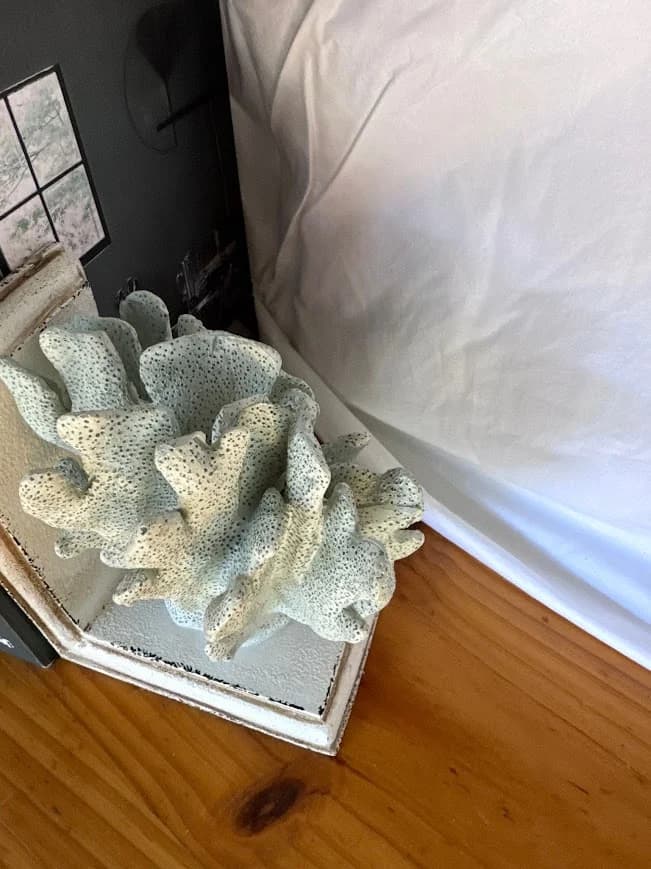 Bookends Coral Style Decorative Pair Coastal Hamptons Shelf Decor White — photo 4 of 5
