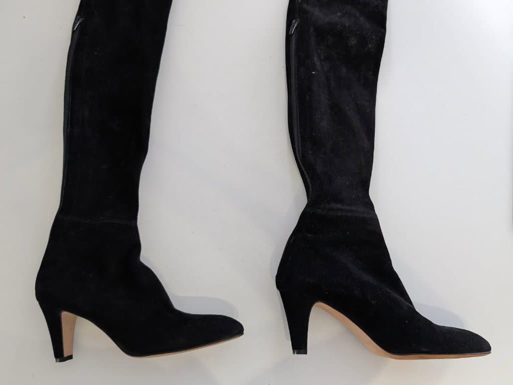 Brian Atwood Black Suede Over-the-Knee Boots - Size EU 39 — photo 1 of 6