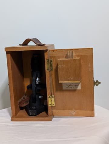 Britex Minor Microscope Wooden Storage Case Vintage — photo 1 of 4