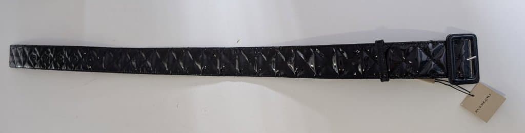 Burberry Black Quilted Patent Leather Belt - Size S — photo 2 of 5