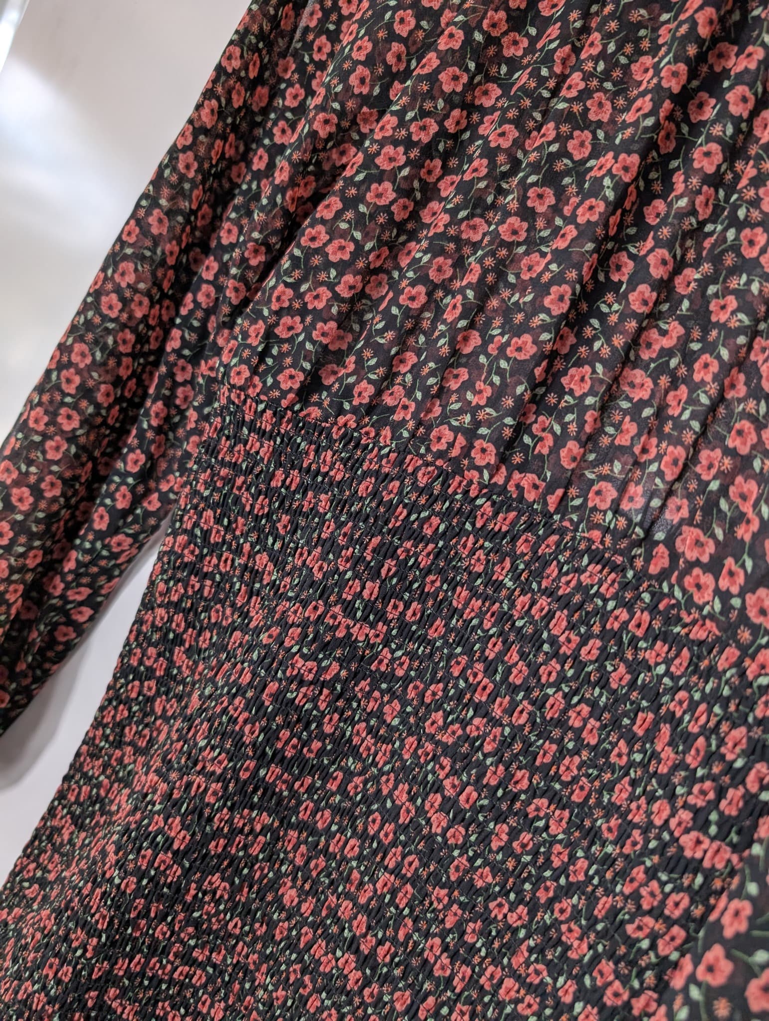 C/MEO Collective Floral Smocked Mini Dress Size XS — photo 2 of 10