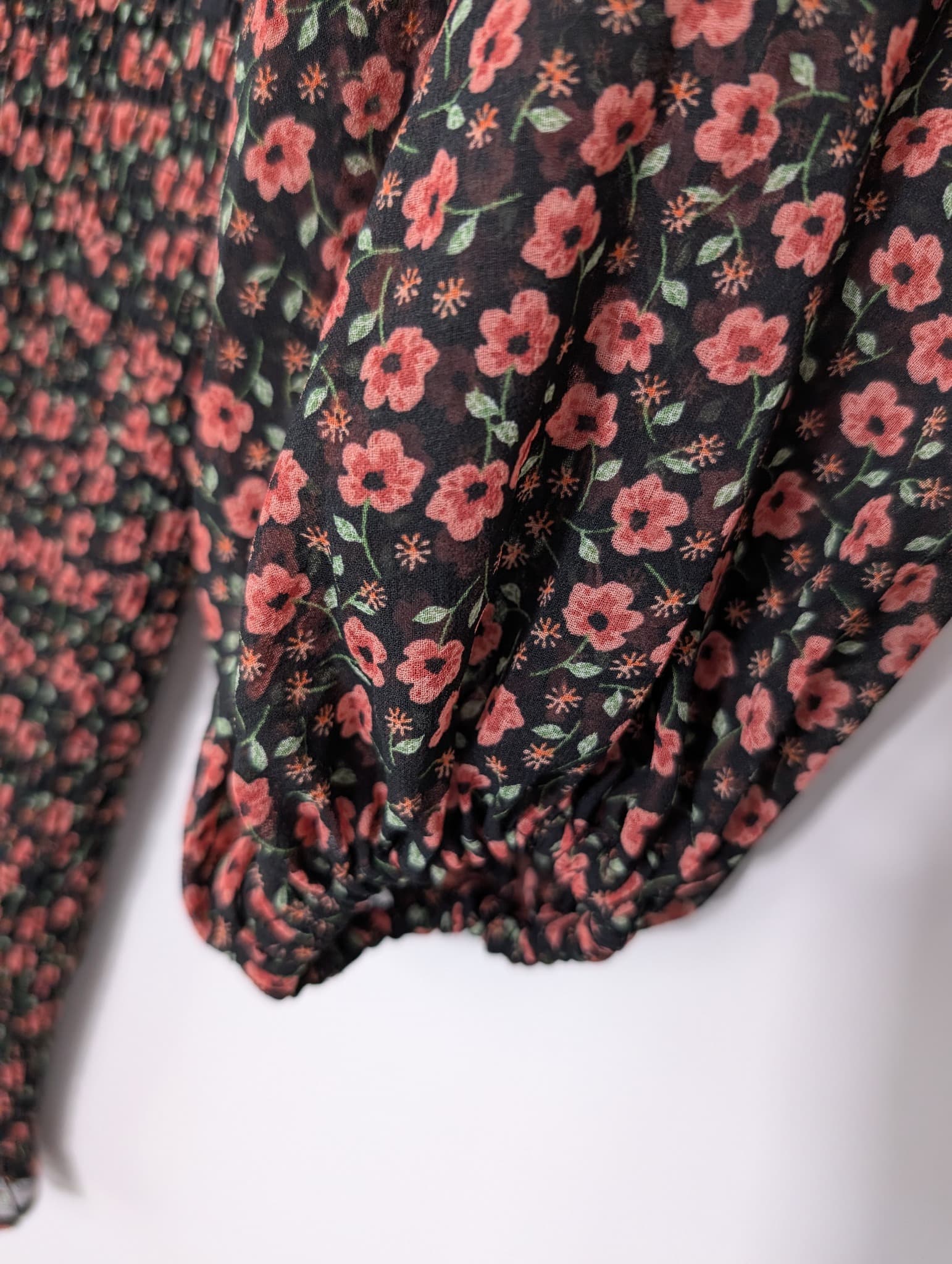 C/MEO Collective Floral Smocked Mini Dress Size XS — photo 3 of 10