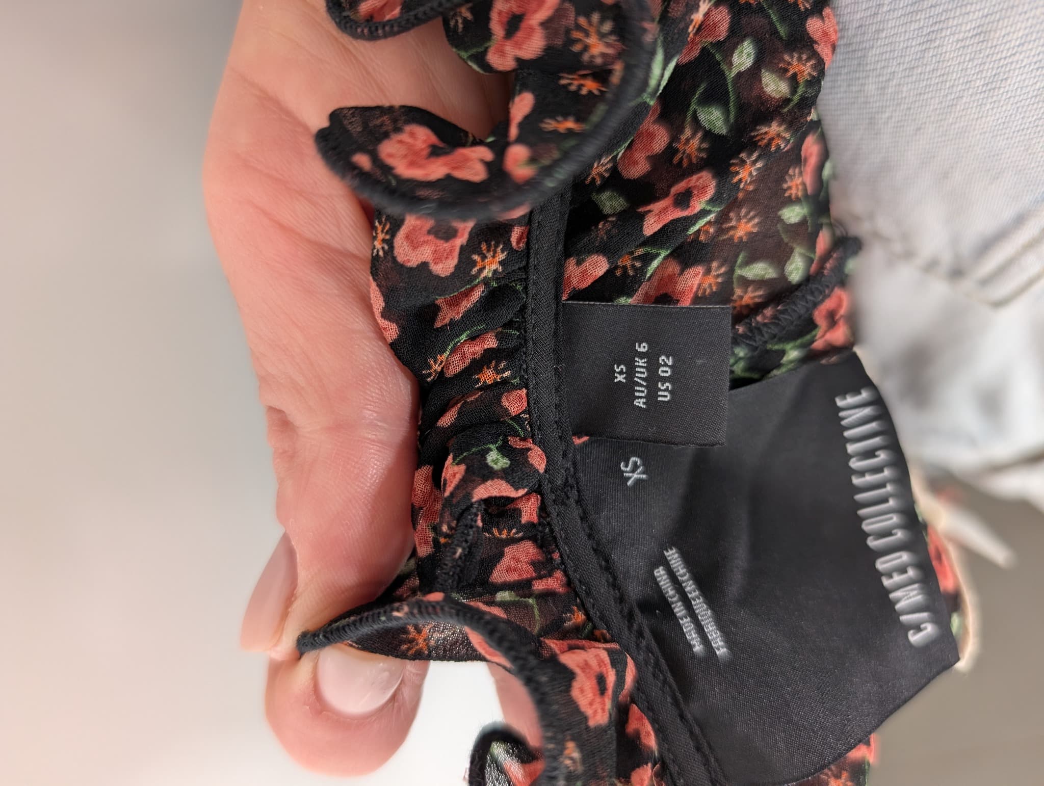 C/MEO Collective Floral Smocked Mini Dress Size XS — photo 8 of 10