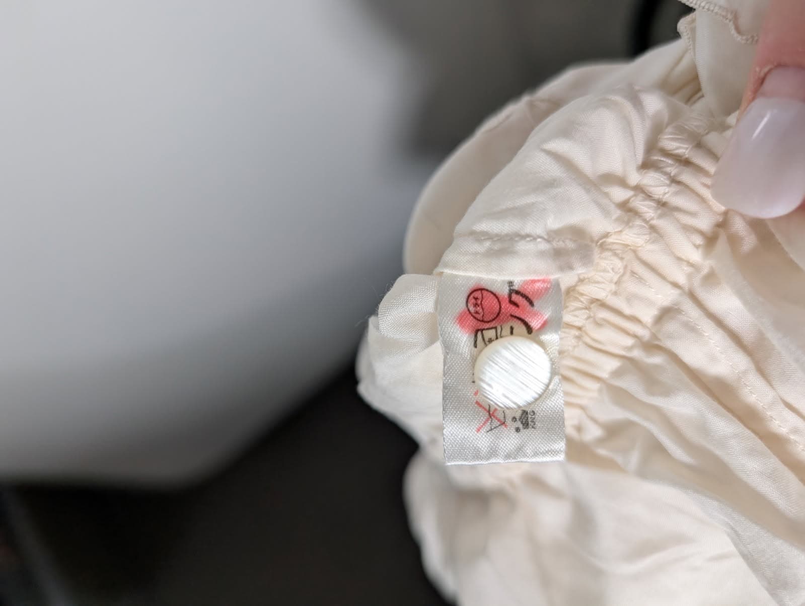 Callore Vintage Floral Embroidered Peplum Blouse Cream — photo 9 of 10