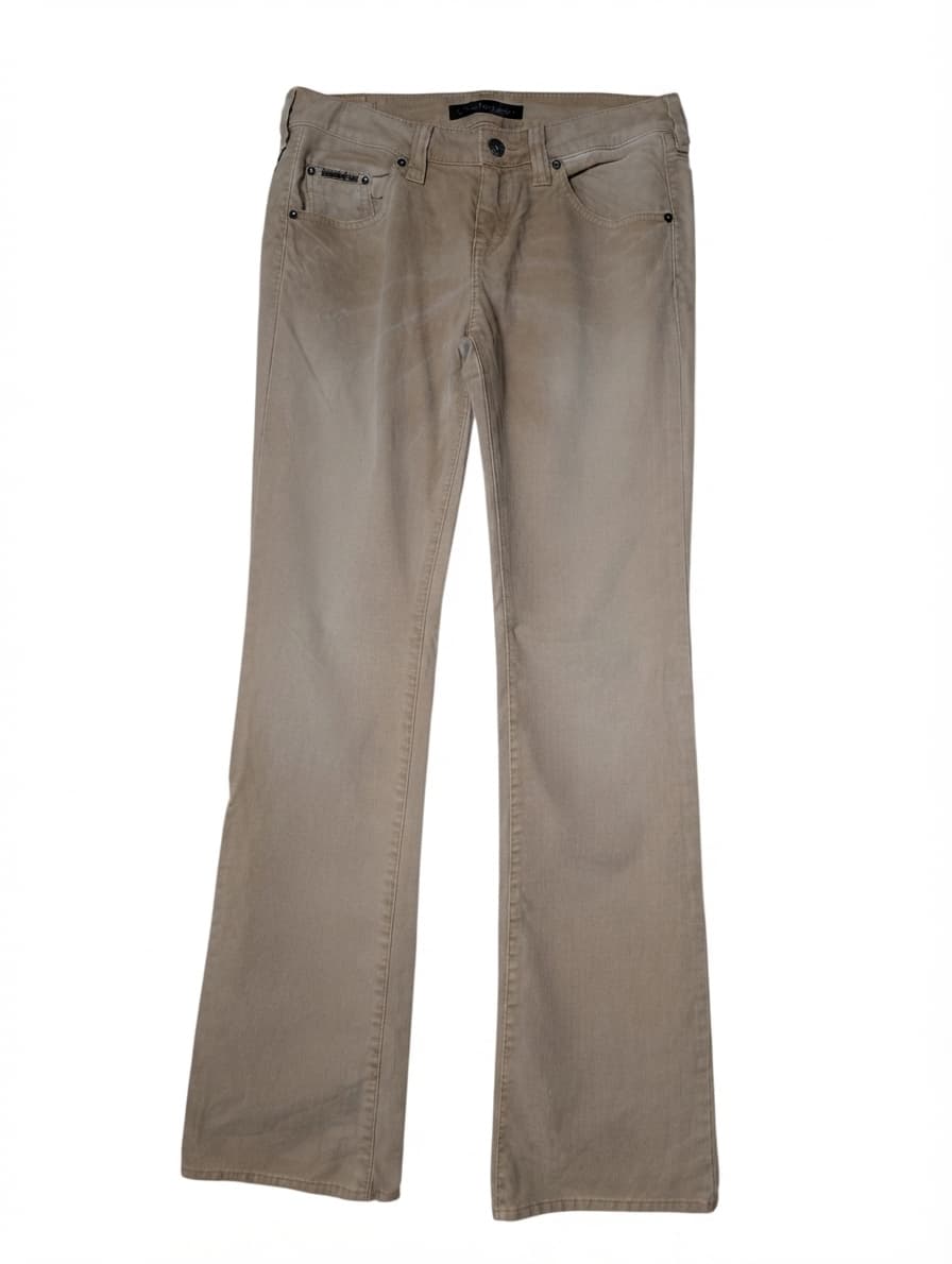 Calvin Klein Jeans Corduroy Pants Tan Rhinestone Detail — photo 1 of 10