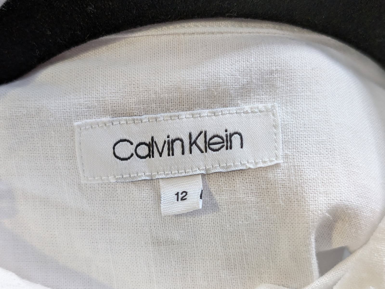 Calvin Klein Kids Long Sleeve Button-Down Shirt White Size 12 — photo 3 of 7