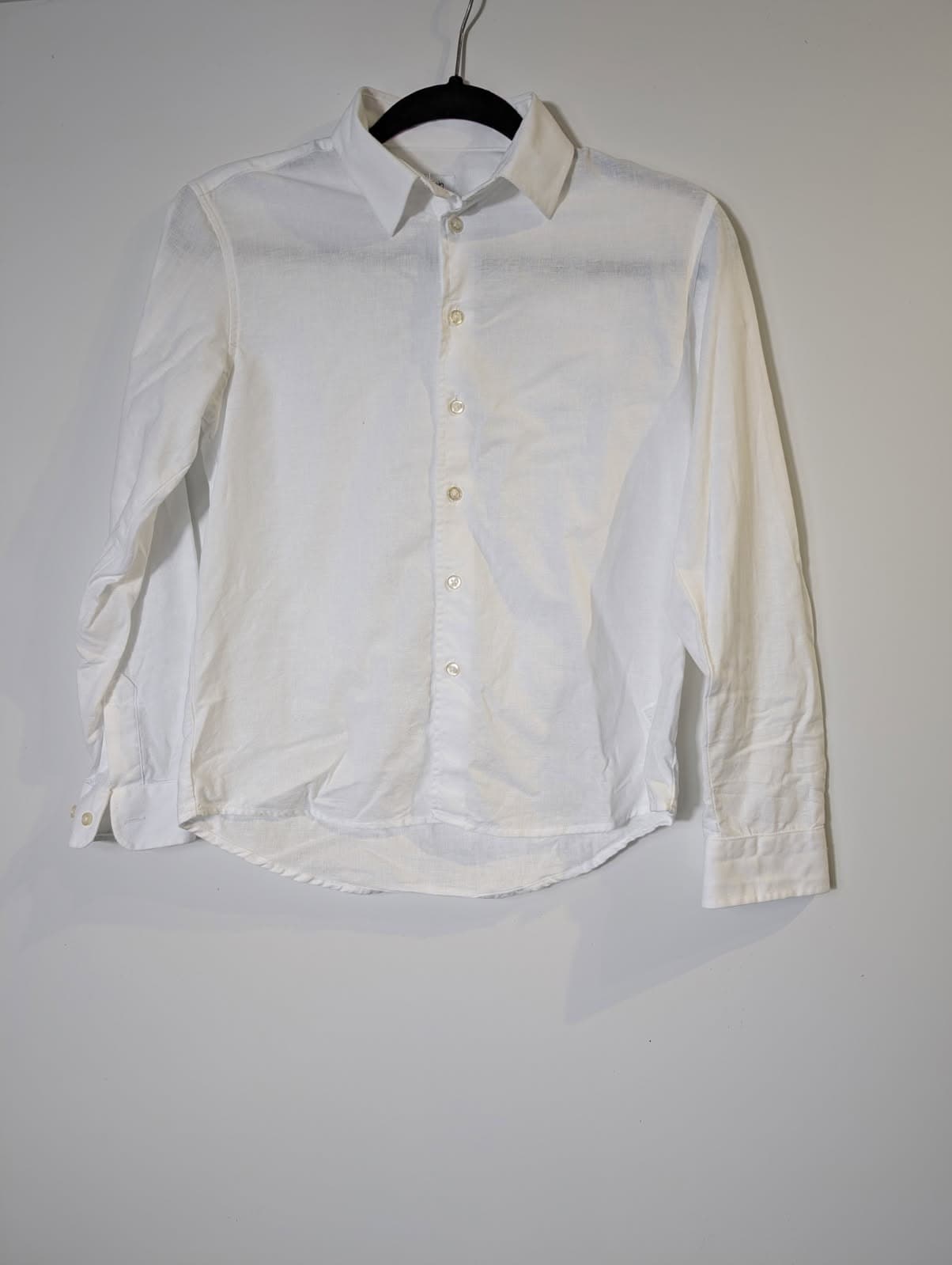 Calvin Klein Kids Long Sleeve Button-Down Shirt White Size 12 — photo 4 of 7