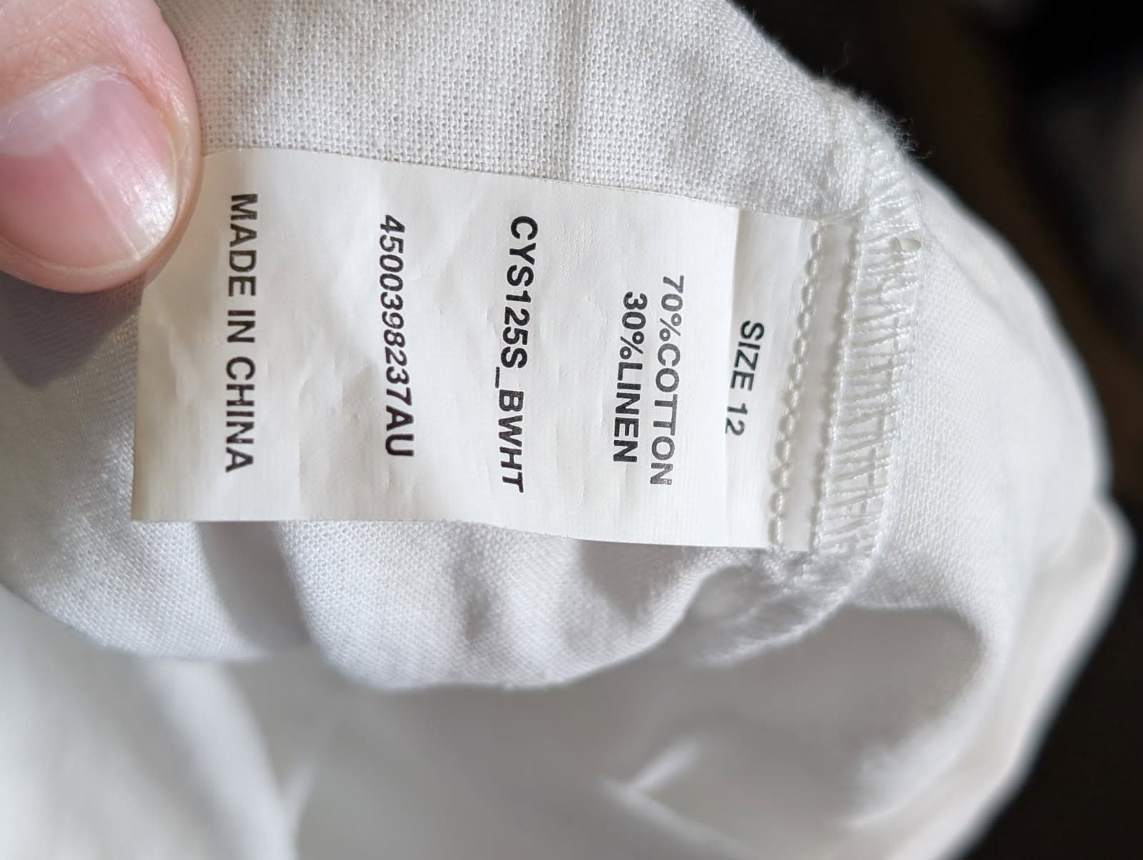 Calvin Klein Kids Long Sleeve Button-Down Shirt White Size 12 — photo 7 of 7
