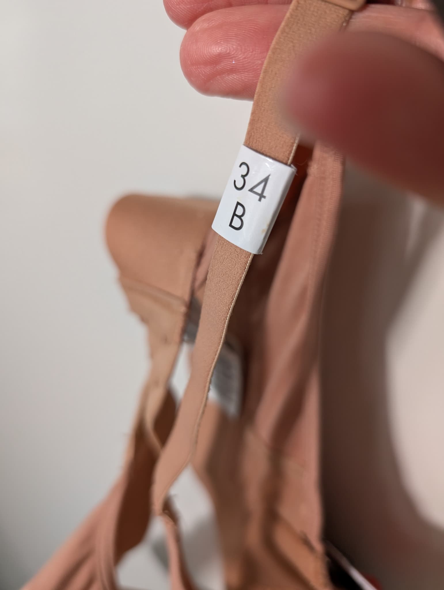 Calvin Klein Lightly Lined Bralette Nude Tonal Logo 34B — photo 6 of 7
