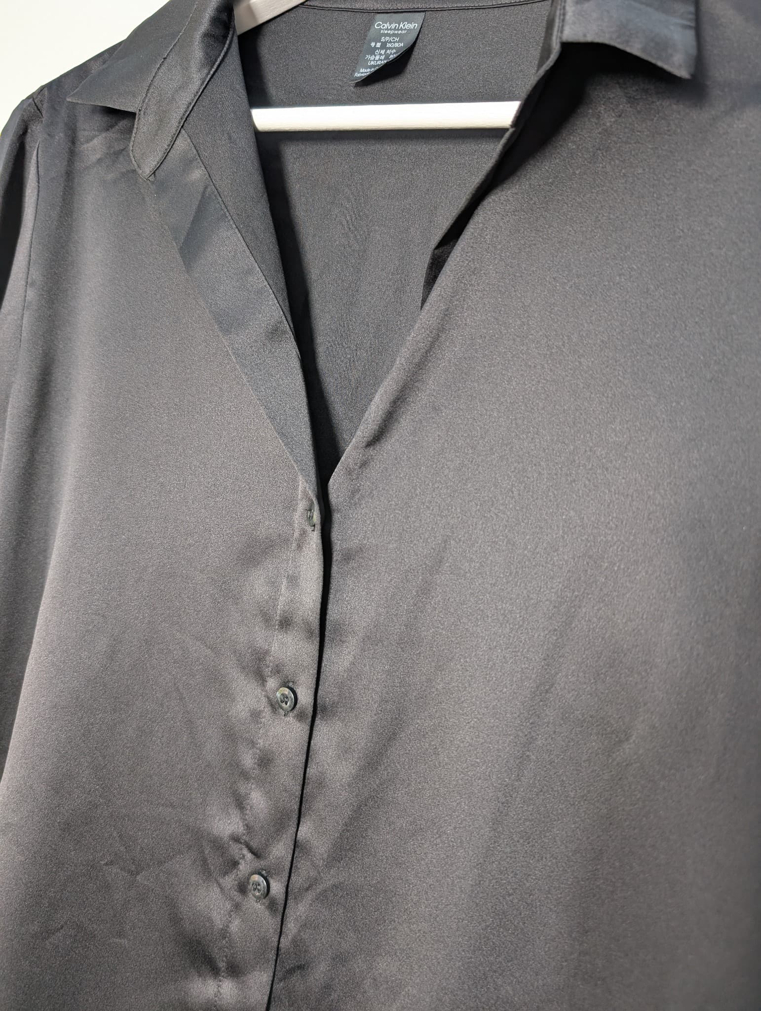 Calvin Klein Satin Pajama Set Women's Black Size S — photo 3 of 10