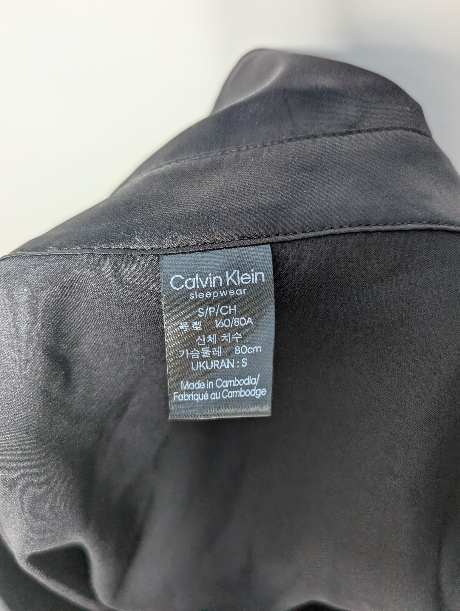 Calvin Klein Satin Pajama Set Women's Black Size S — photo 6 of 10