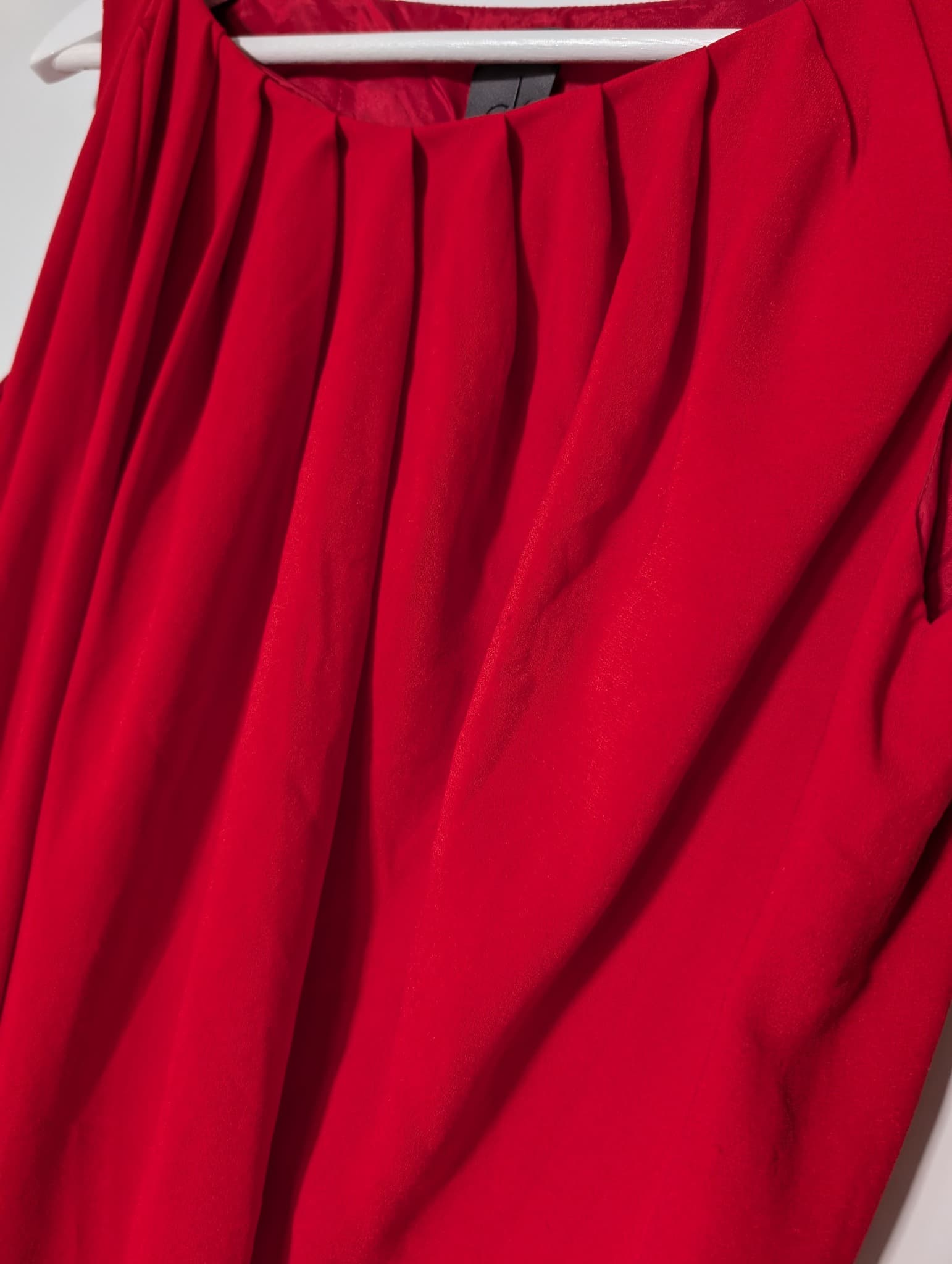 Calvin Klein Sleeveless Draped Sheath Dress Red Size 2 — photo 2 of 6