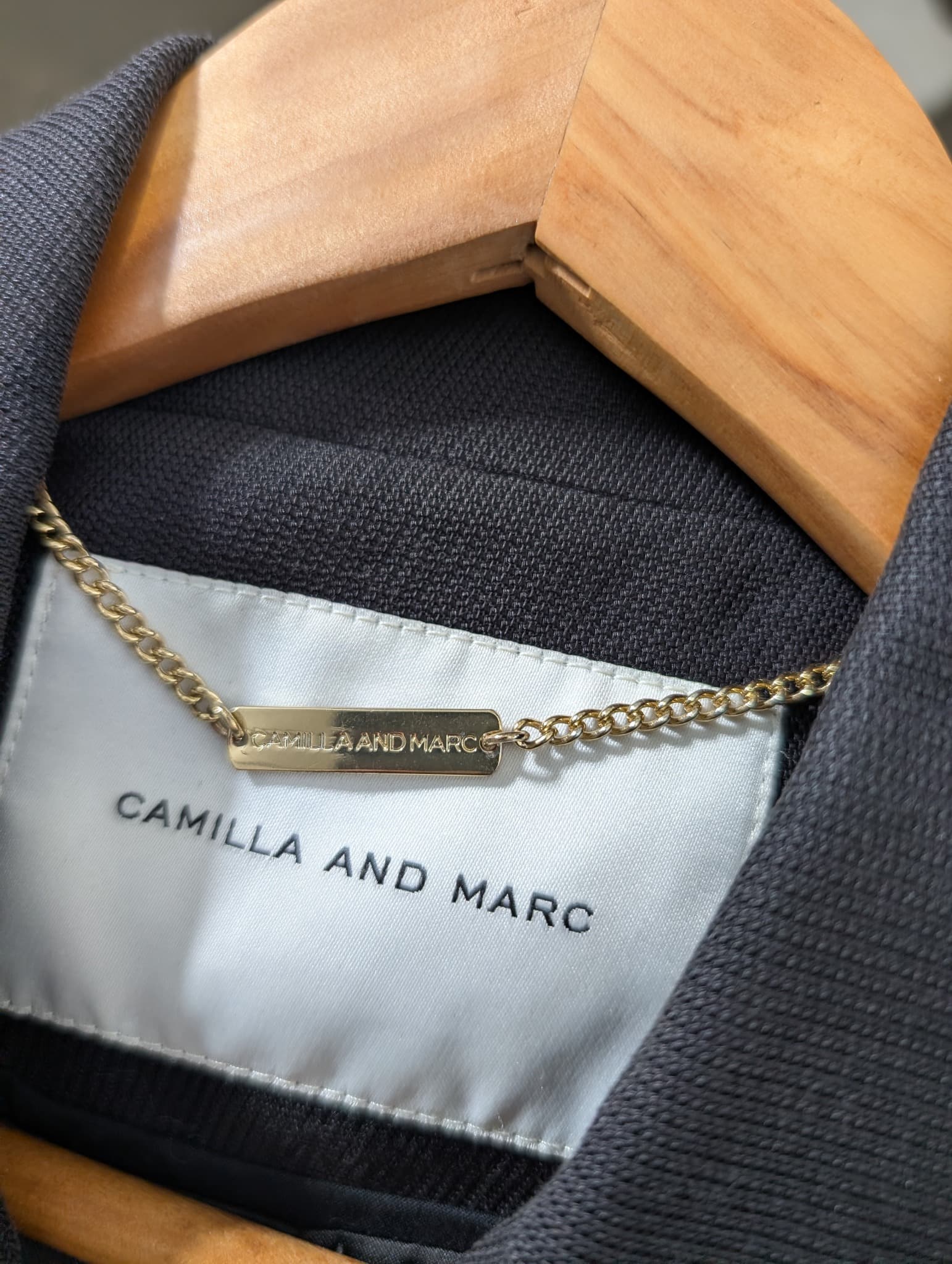 Camilla and Marc Marguerite Double Breasted Blazer Black AU 10 — photo 4 of 15