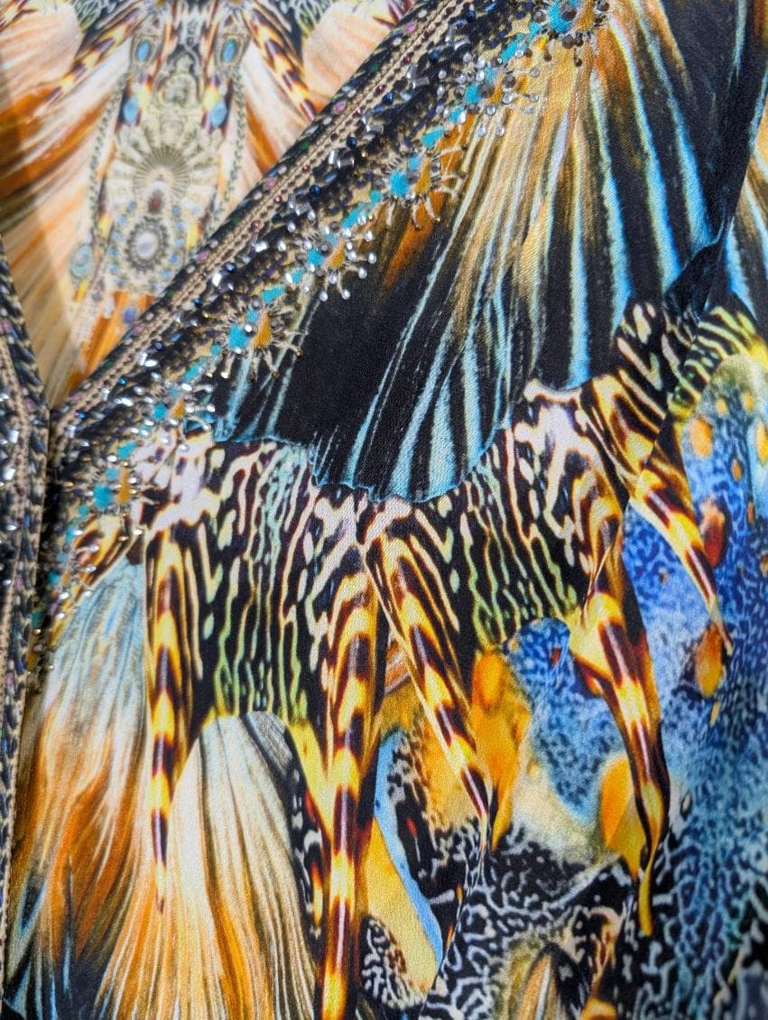 Camilla With Love As Within Embellished V-Neck Silk Dress — photo 9 of 9
