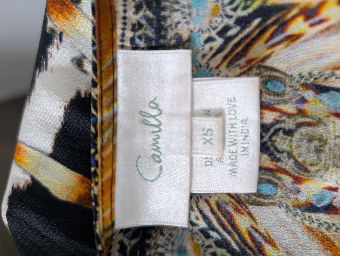 Camilla With Love As Within Embellished V-Neck Silk Dress — photo 5 of 9