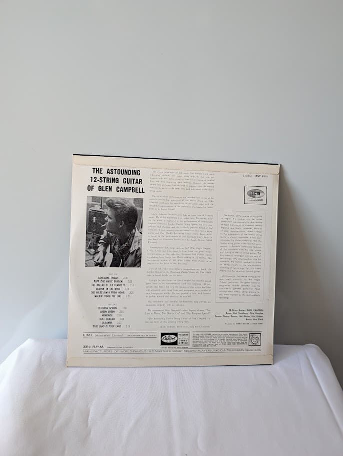 Capitol Records The Astounding 12-String Guitar of Glen Campbell Vinyl LP — photo 2 of 4