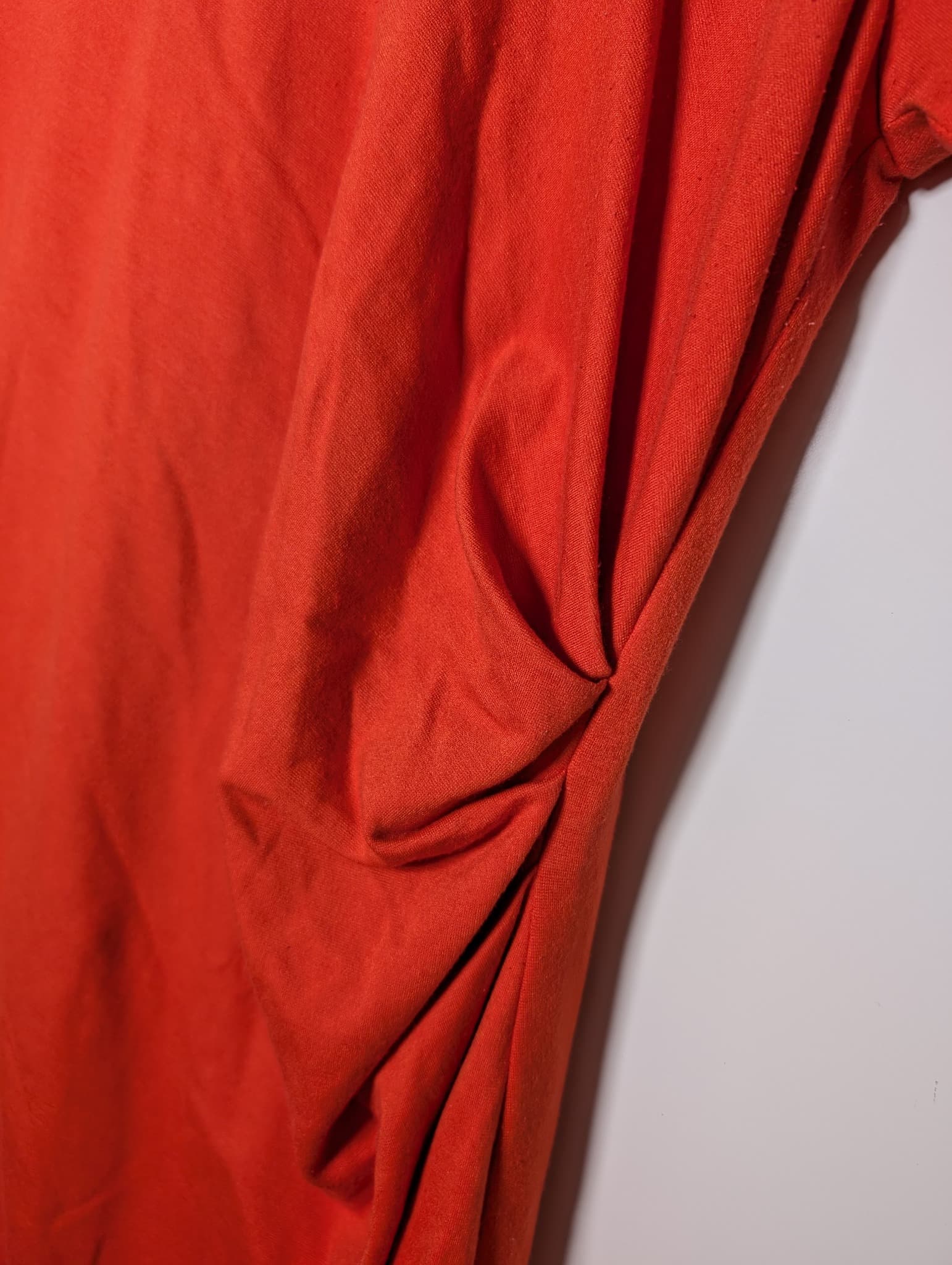 Carla Zampatti Ruched Sheath Dress Orange Women's AU 16 — photo 2 of 7