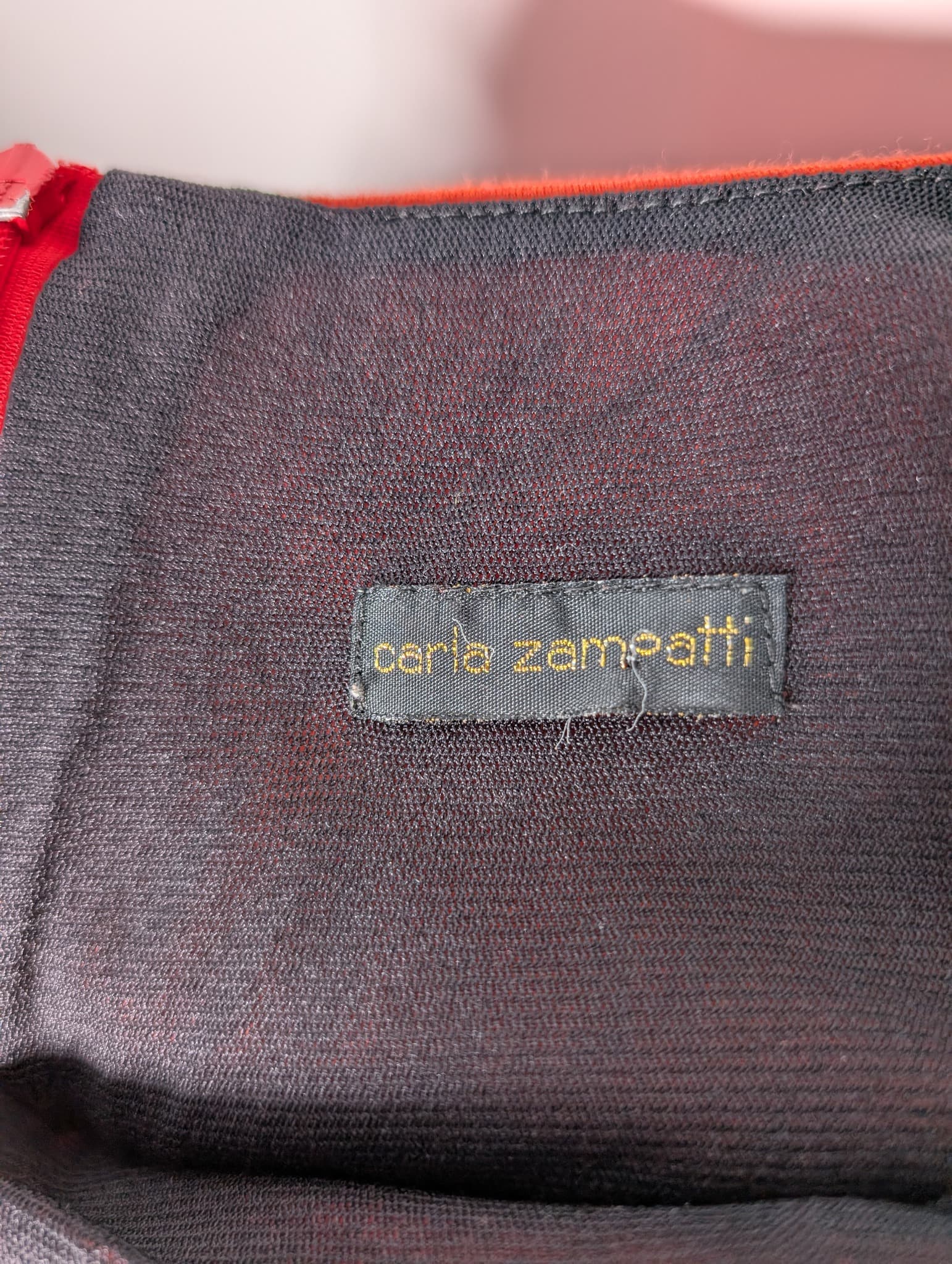 Carla Zampatti Ruched Sheath Dress Orange Women's AU 16 — photo 5 of 7