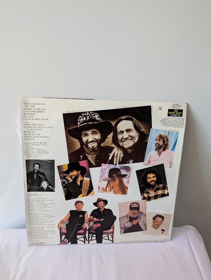 CBS Willie Nelson Me & Paul Vinyl LP Record 1985 — photo 2 of 5