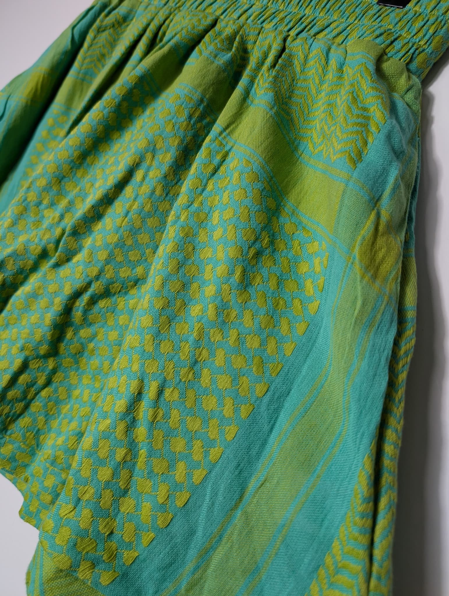 Cecilie Copenhagen Keffiyeh Print Mini Skirt Green Size S — photo 2 of 9