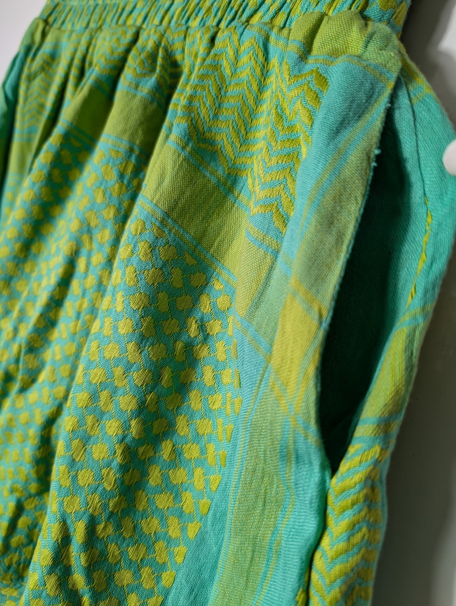 Cecilie Copenhagen Keffiyeh Print Mini Skirt Green Size S — photo 3 of 9