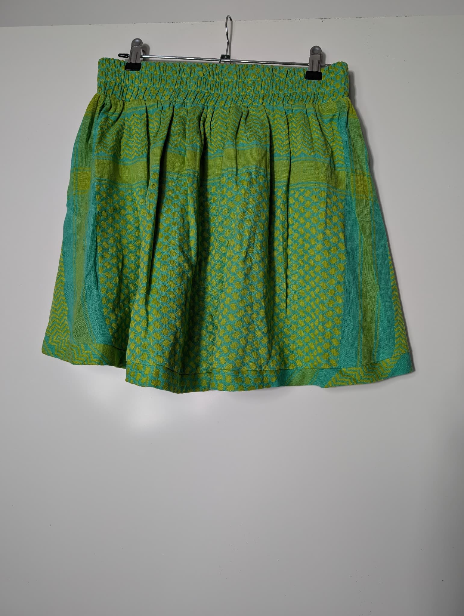 Cecilie Copenhagen Keffiyeh Print Mini Skirt Green Size S — photo 4 of 9