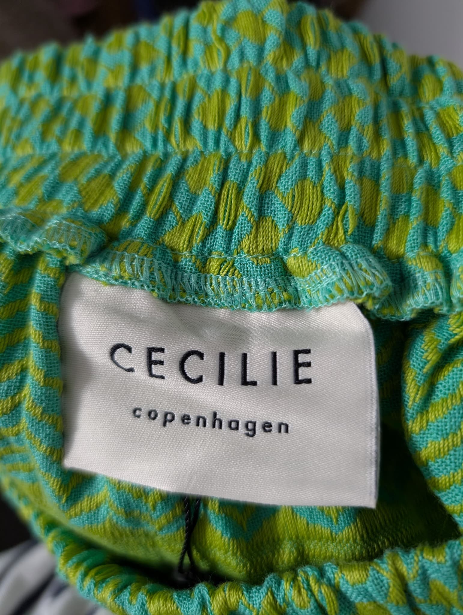 Cecilie Copenhagen Keffiyeh Print Mini Skirt Green Size S — photo 5 of 9
