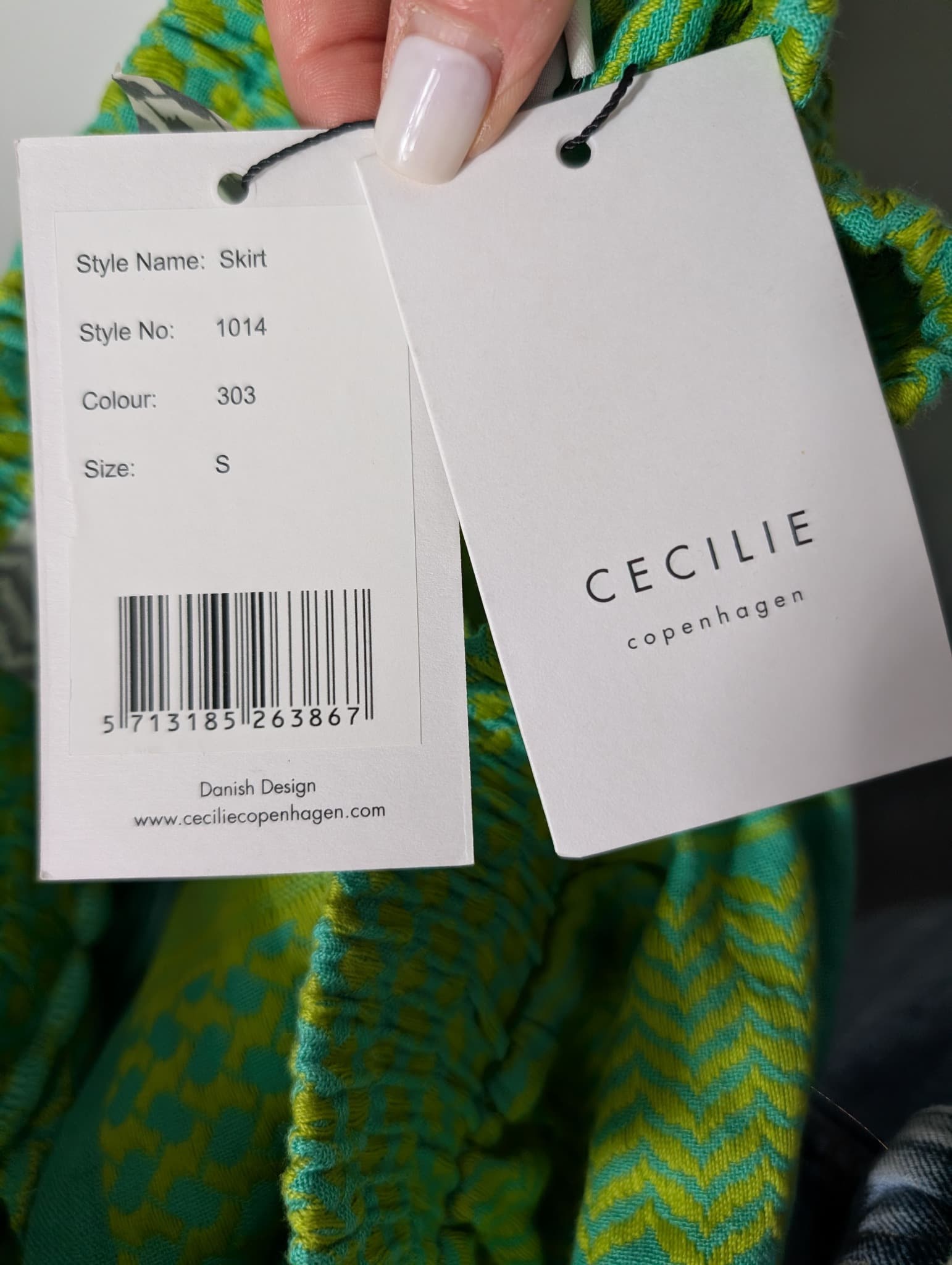 Cecilie Copenhagen Keffiyeh Print Mini Skirt Green Size S — photo 7 of 9