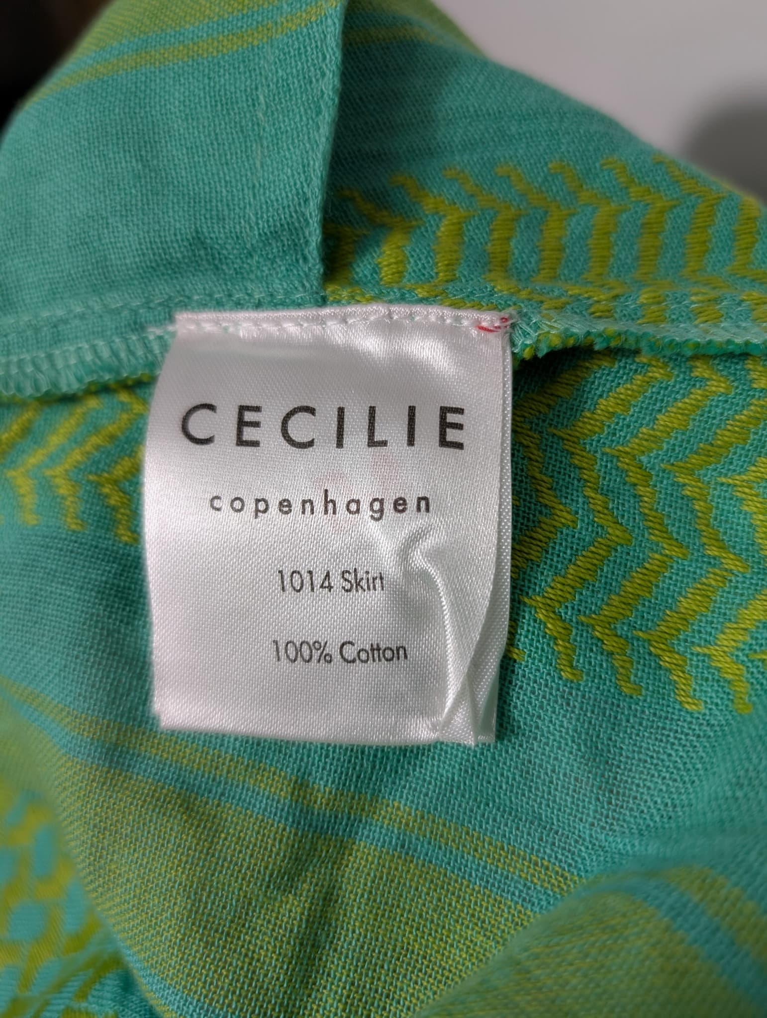 Cecilie Copenhagen Keffiyeh Print Mini Skirt Green Size S — photo 8 of 9