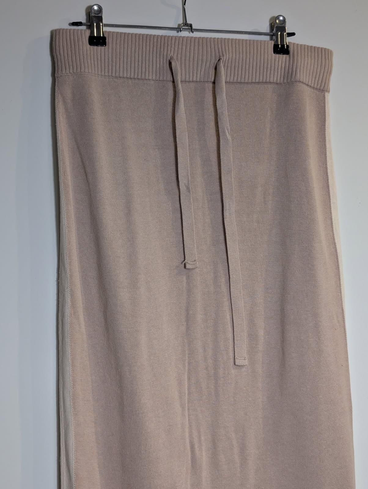 Ceres Life Organics Knit Midi Skirt Beige Drawstring Waist Size M — photo 3 of 3
