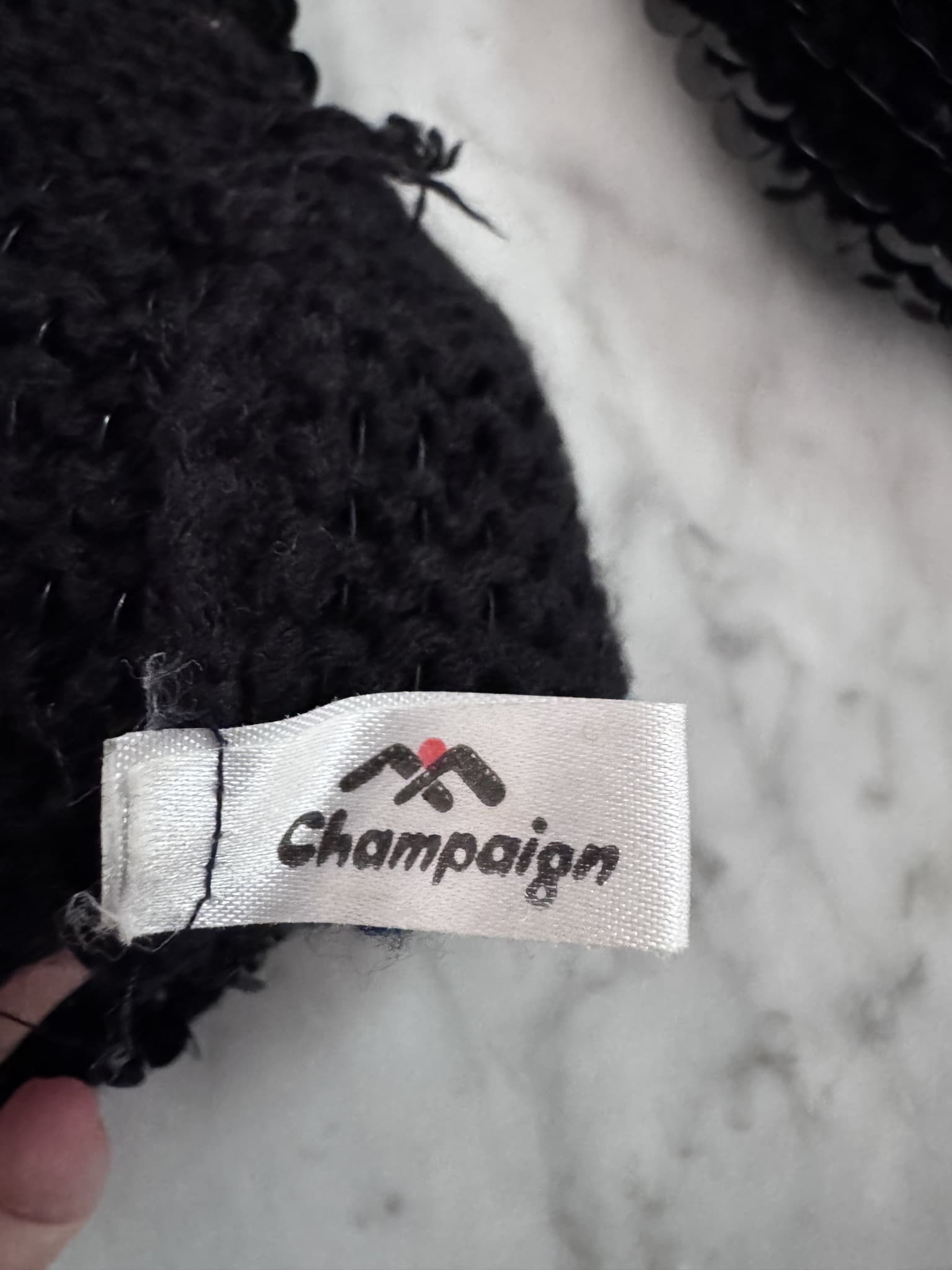 Champaign Vintage Black Sequin Cardigan Jacket - Embellished Knit — photo 6 of 10