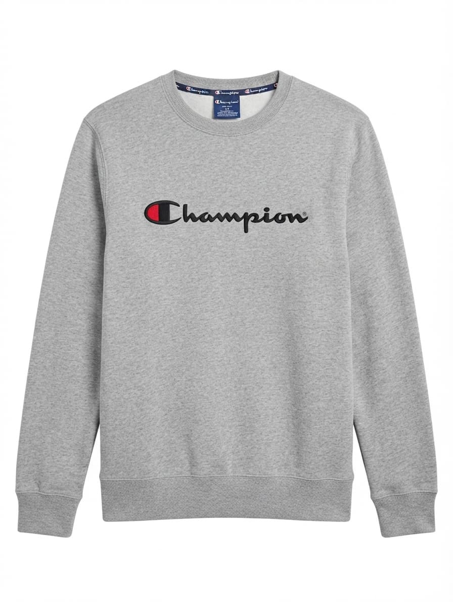 Champion Powerblend Fleece Crewneck Sweatshirt Grey Men's M — photo 1 of 4