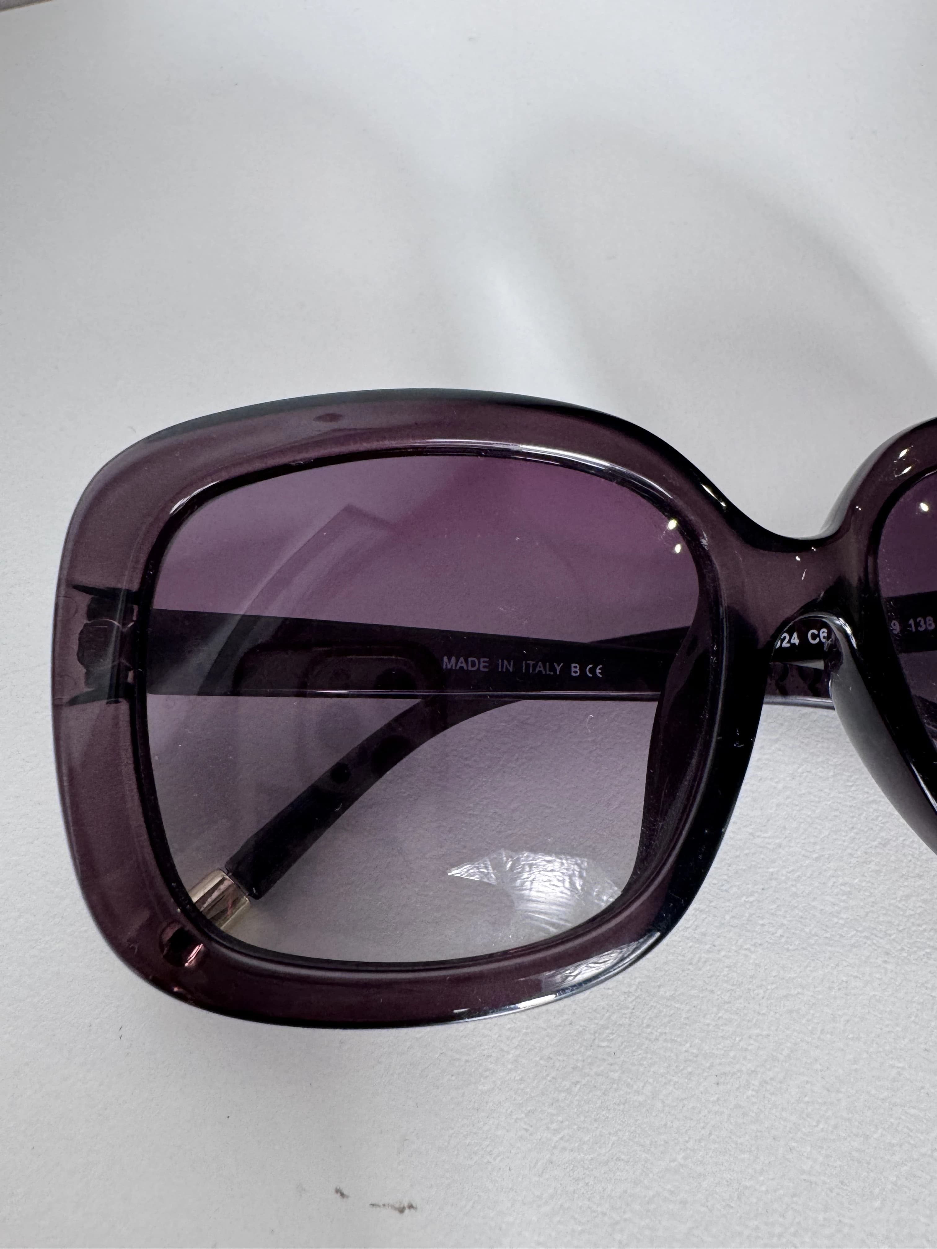 Chanel G8024 Oversized Sunglasses Dark Purple/Brown — photo 2 of 13