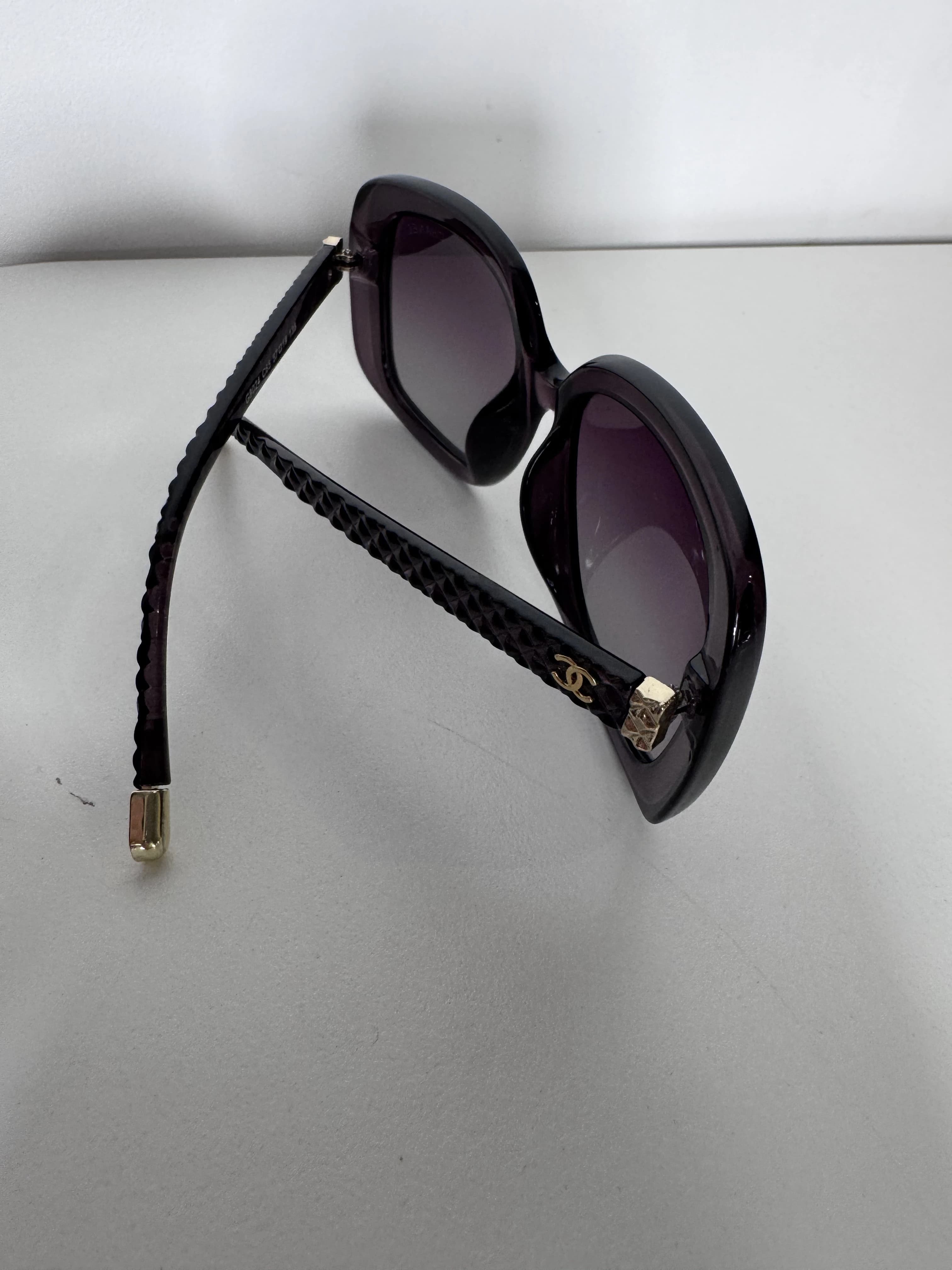 Chanel G8024 Oversized Sunglasses Dark Purple/Brown — photo 11 of 13