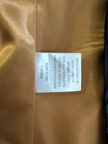 Charlie Brown Blue and Black Swirl Print Blazer - Size 10 — photo 5 of 9