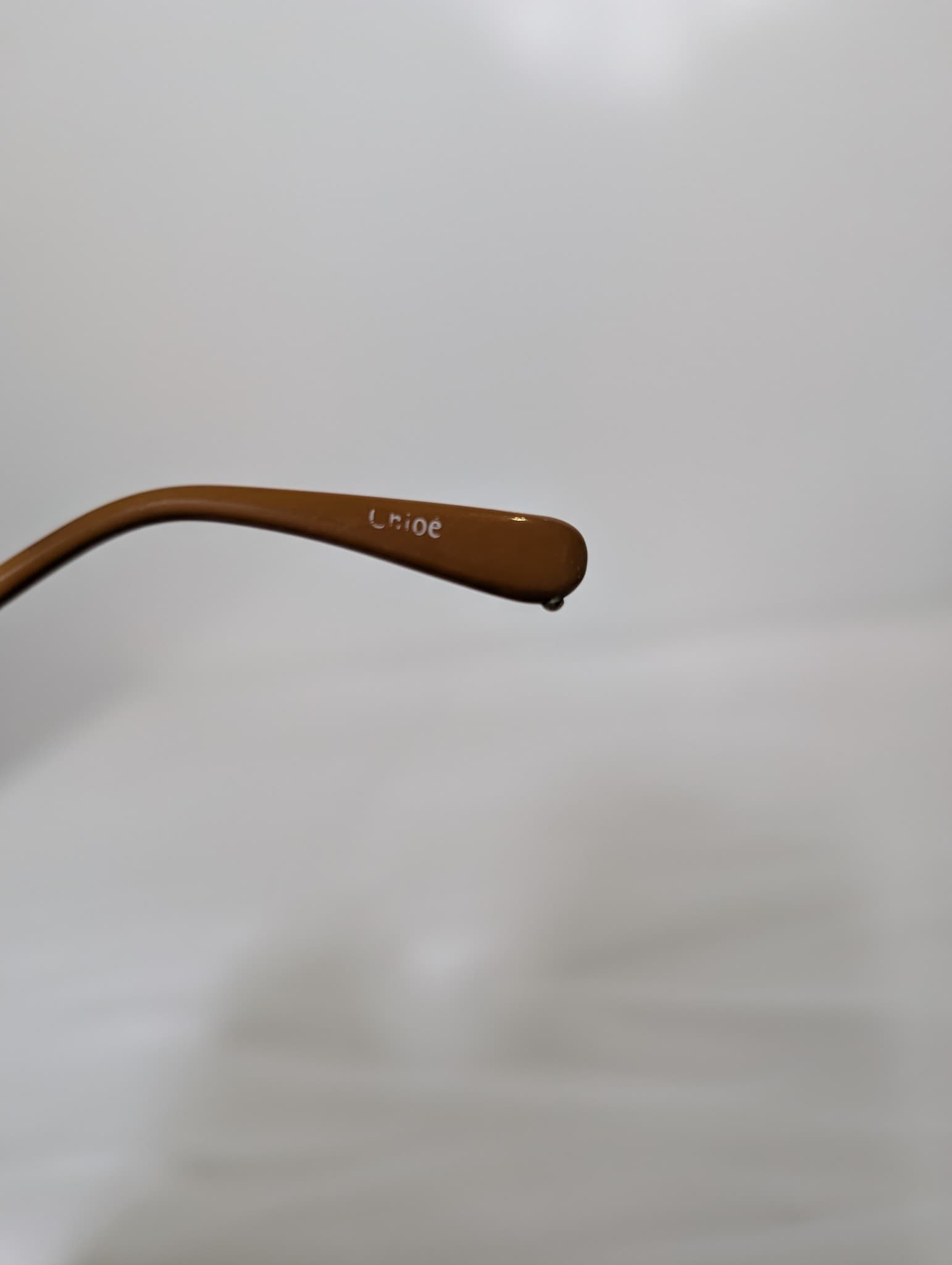 Chloé Aviator Sunglasses Brown Leather Trim — photo 4 of 6