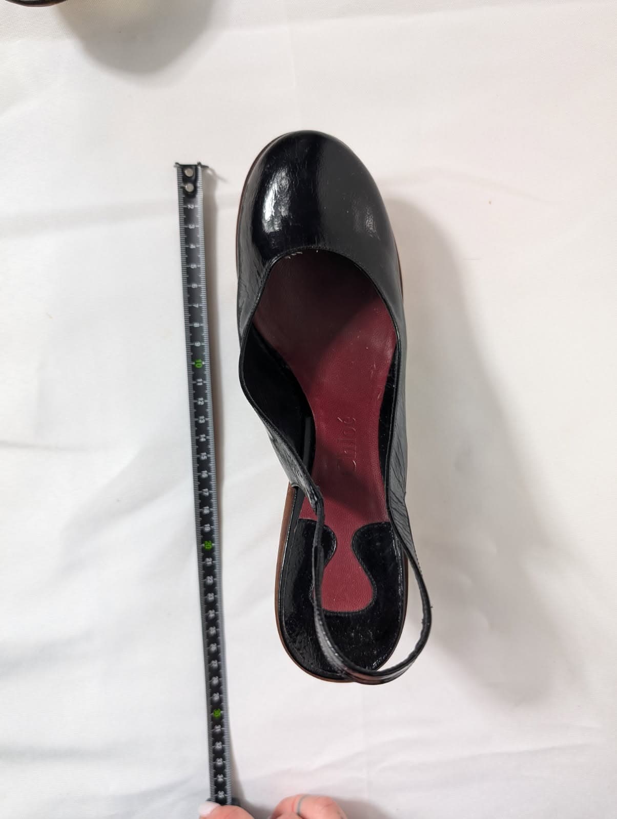 Chloé Black Patent Slingback Wedges EU38 — photo 6 of 9