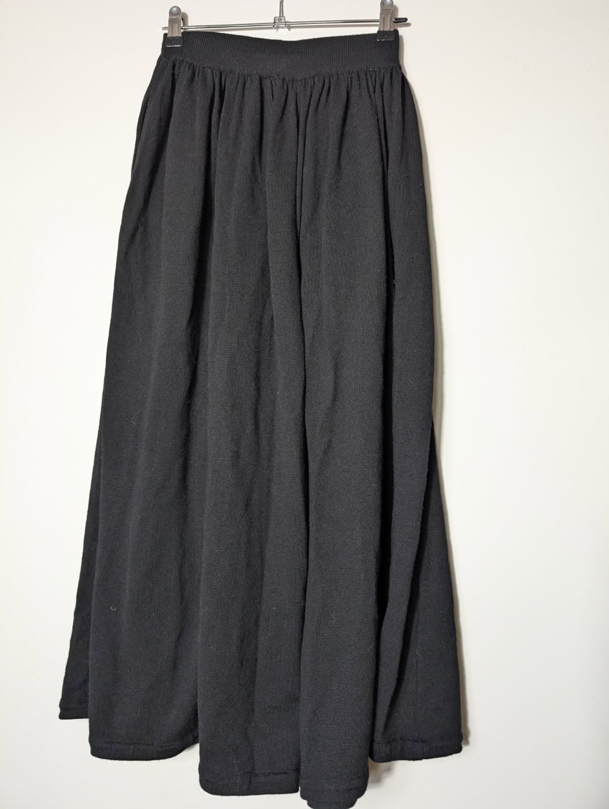 Christian Dior Separates Vintage Merino Wool Midi Skirt Black Size M — photo 9 of 9