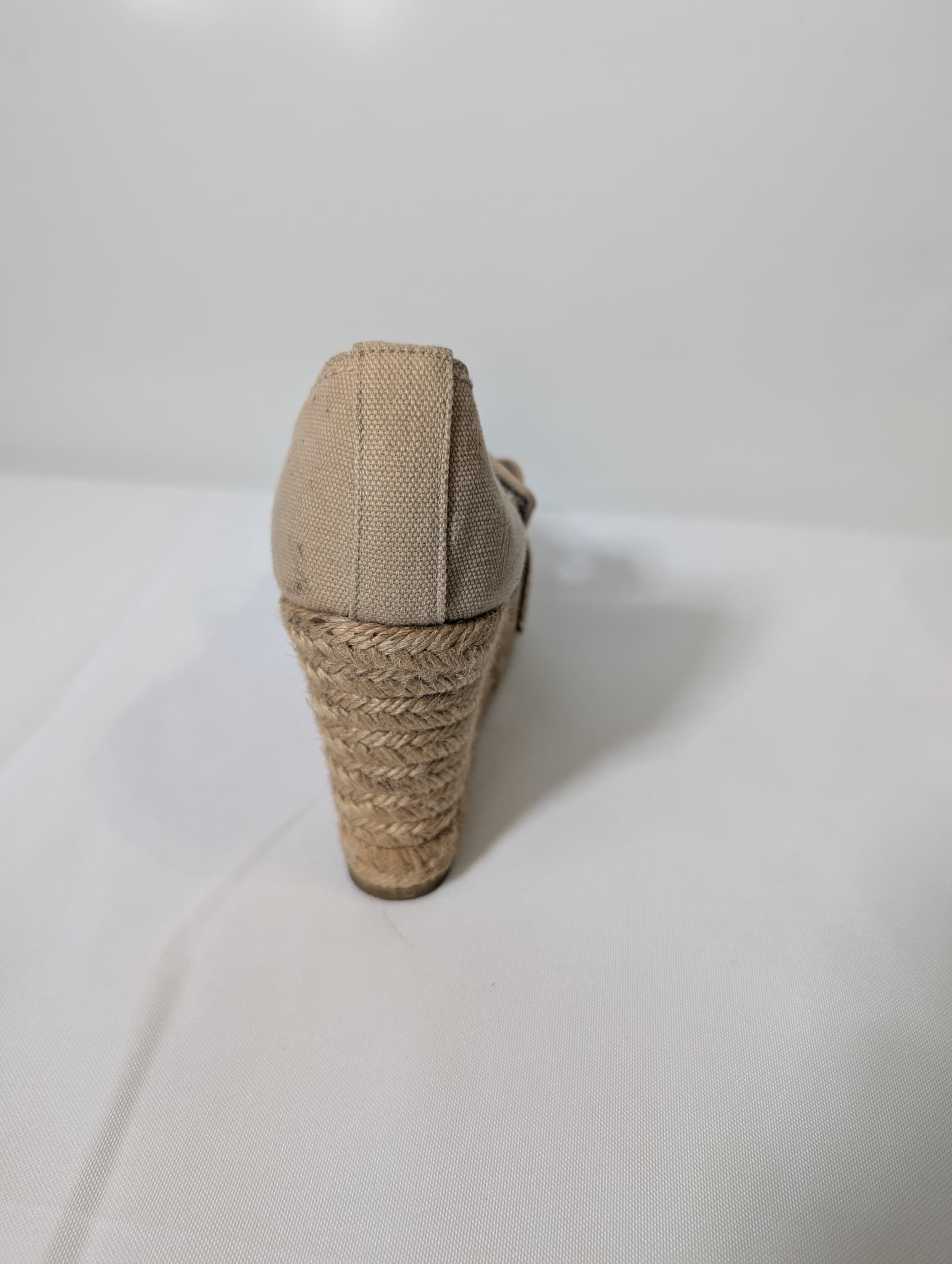 Christian Louboutin Cataclou Espadrille Wedge Mary Jane Beige Size 38 — photo 4 of 7