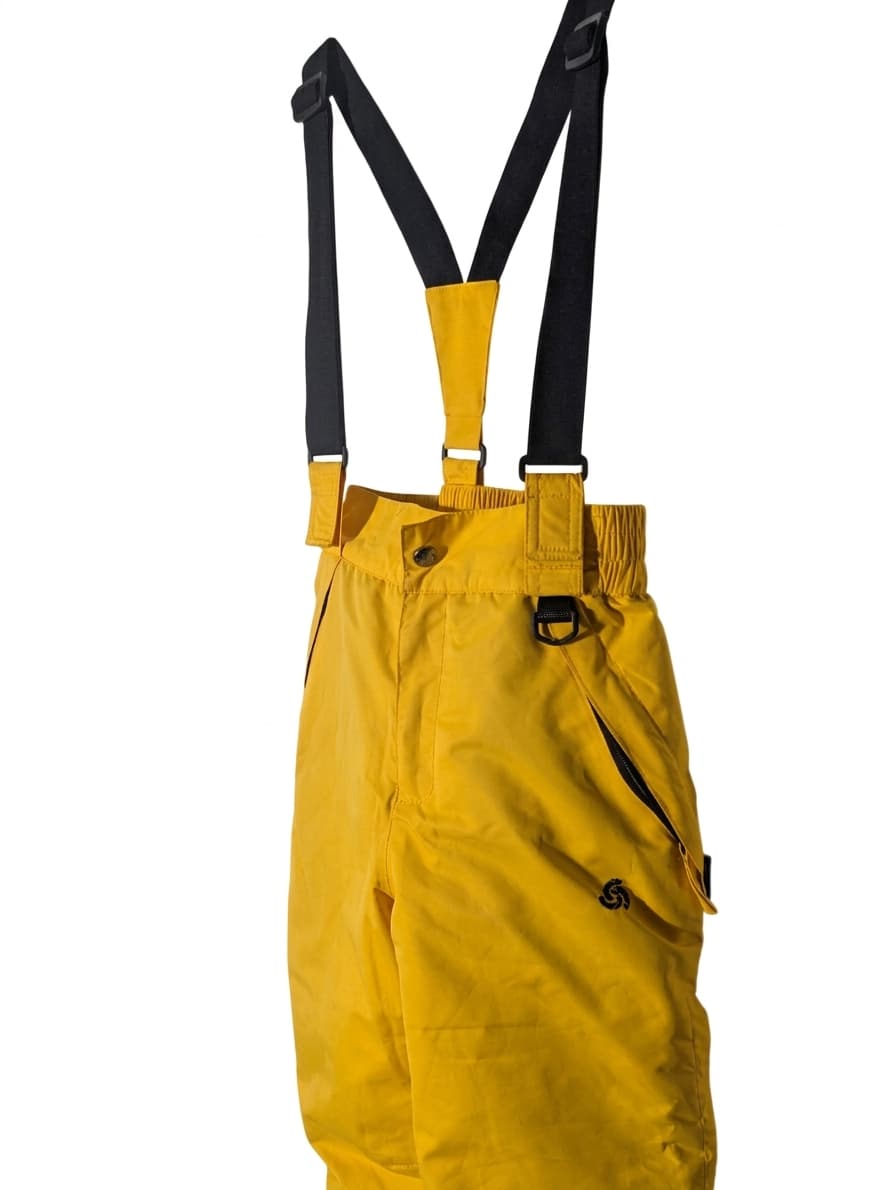 Chute Kids Ski Bib Overalls - Yellow Waterproof Snow Pants Size 8 — photo 1 of 9