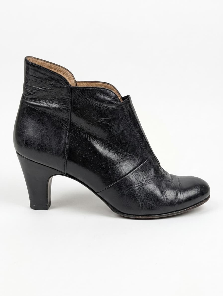 Claude Bassal Leather Ankle Booties - Black Women's Size 6.5 — photo 3 of 7