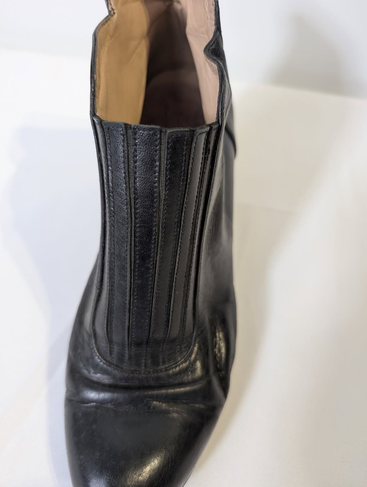 Claude Bassal Leather Ankle Booties - Black Women's Size 6.5 — photo 4 of 7