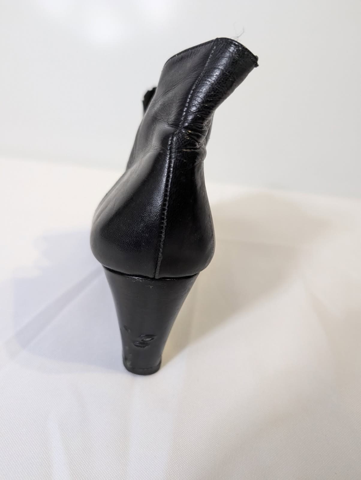 Claude Bassal Leather Ankle Booties - Black Women's Size 6.5 — photo 5 of 7