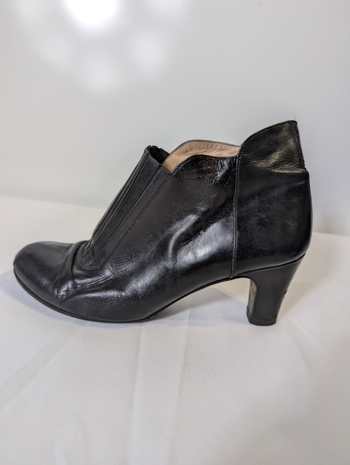 Claude Bassal Leather Ankle Booties - Black Women's Size 6.5 — photo 2 of 7