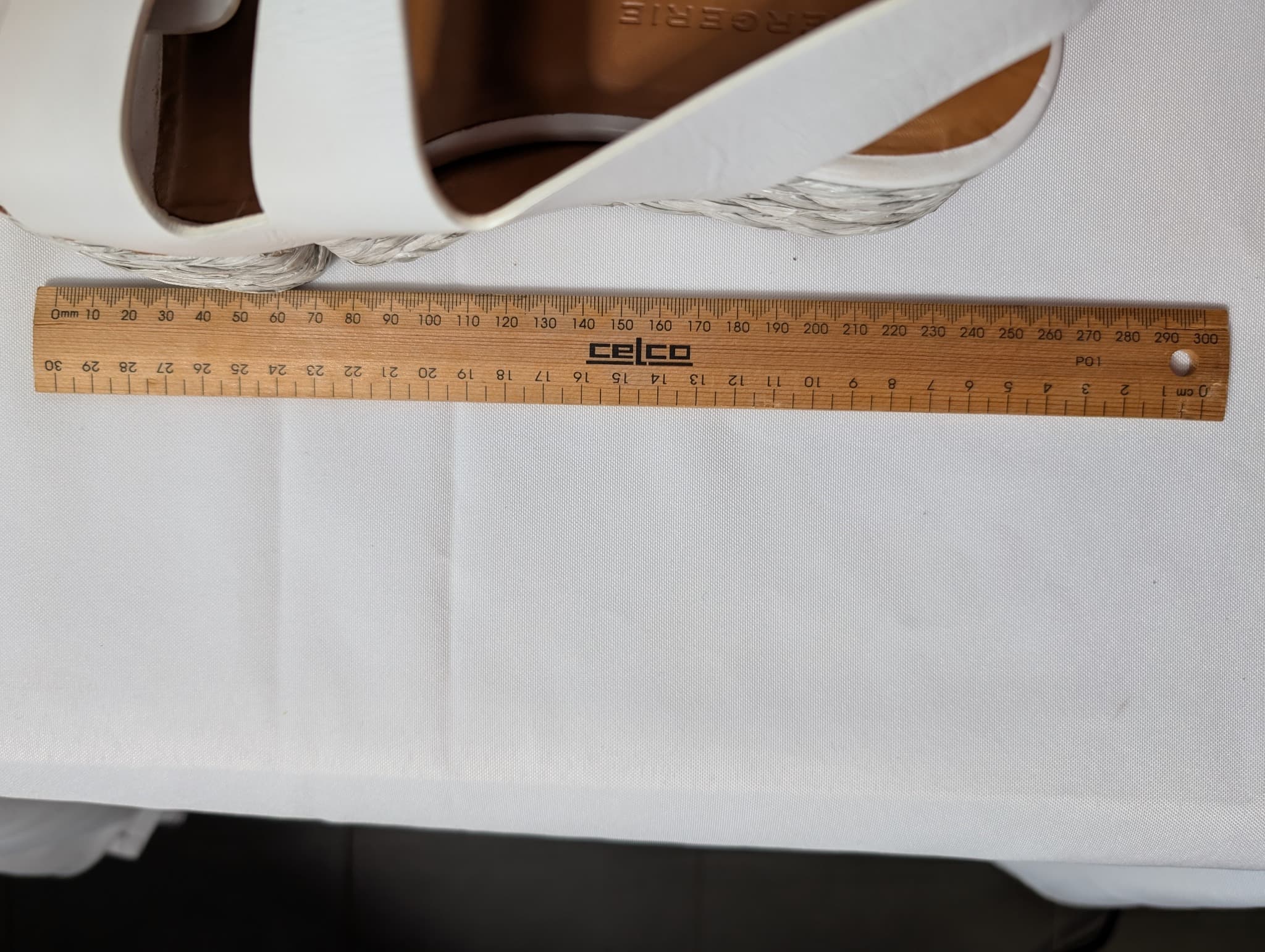Clergerie Platform Espadrille Sandals White Leather EU 37.5 — photo 8 of 8