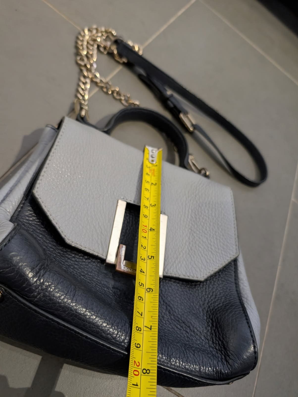 Coccinelle Arlettis Small Handbag - Two-Tone Leather Crossbody — photo 2 of 9