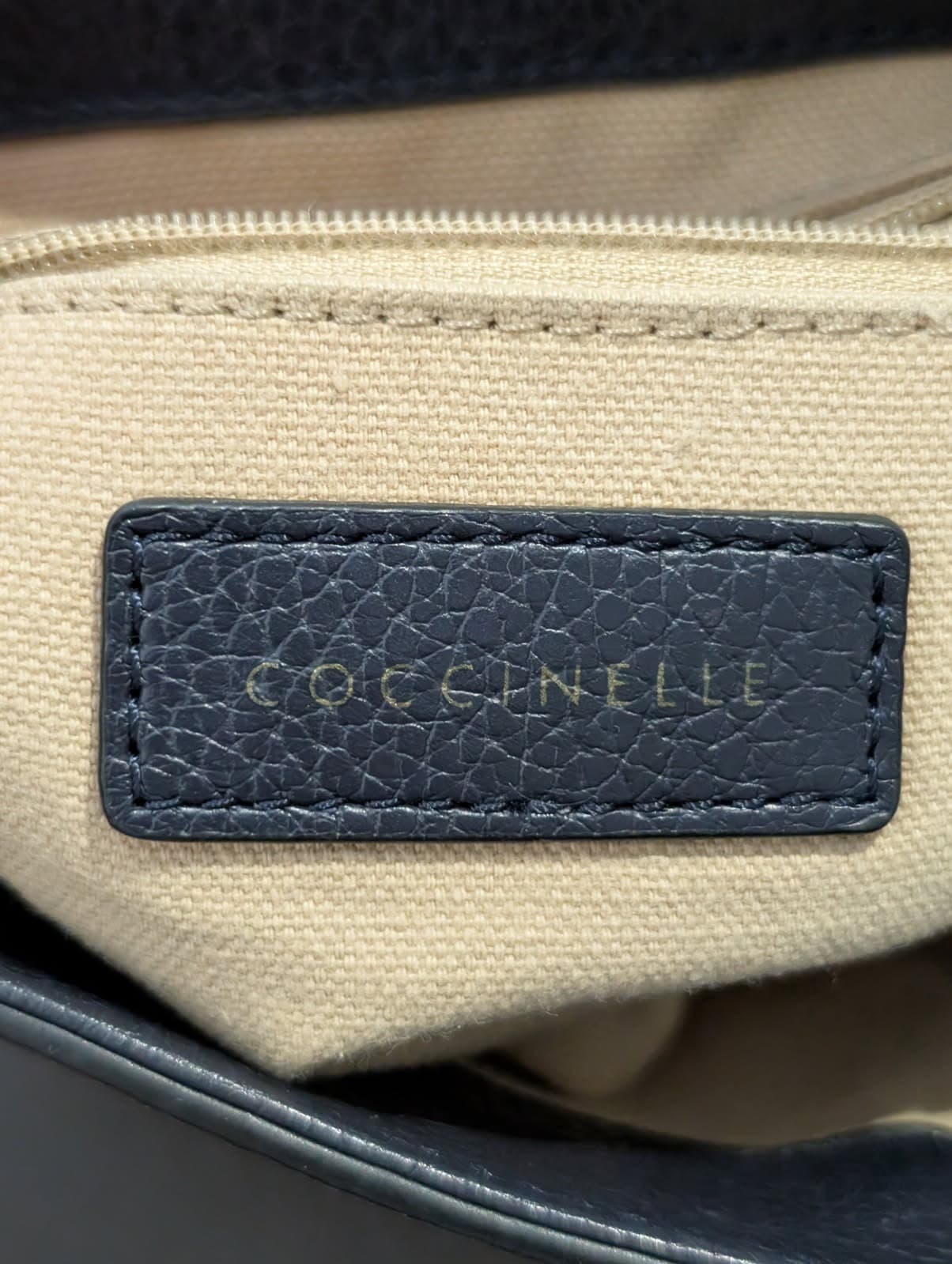 Coccinelle Arlettis Small Handbag - Two-Tone Leather Crossbody — photo 3 of 9