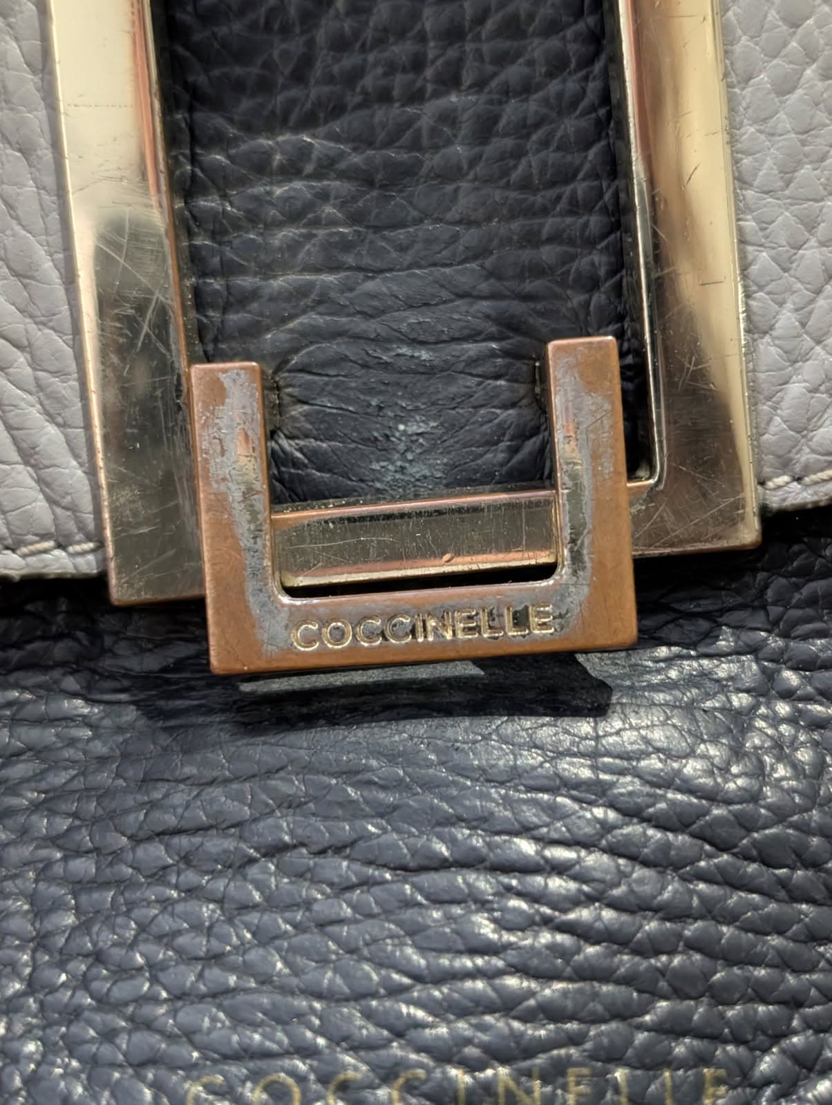 Coccinelle Arlettis Small Handbag - Two-Tone Leather Crossbody — photo 5 of 9